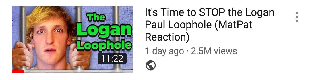 Screenshot of Game Theorist YouTube video: It's time to stop the Logan Paul Loophole