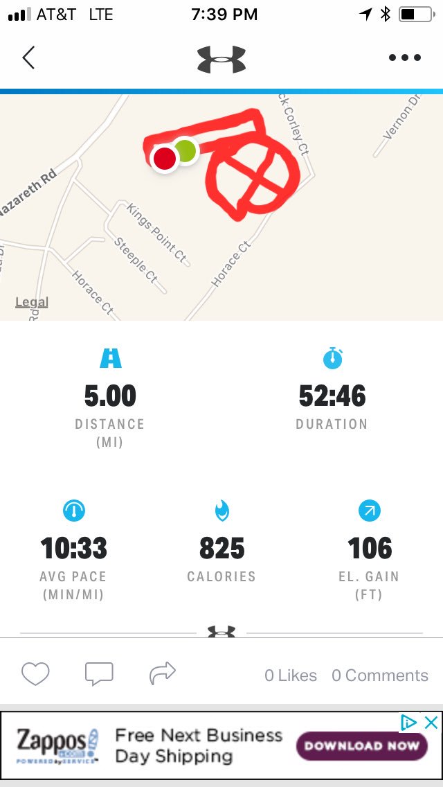 judyshriner's tweet photo. If @williamshriner runs 5 miles, then I have to run 5 too. #almostdied #whyisitcoldagain https://t.co/sonlxCkex6