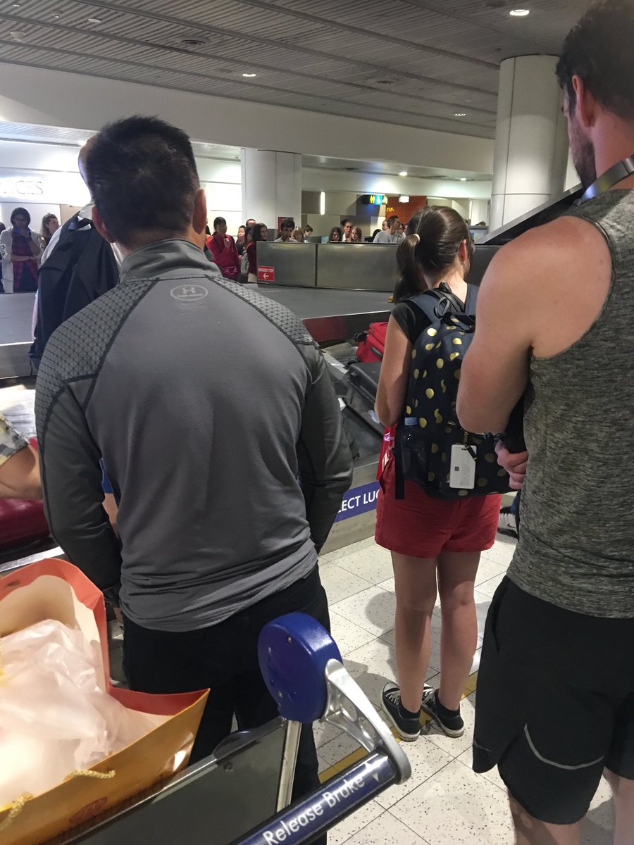 tegancaroline94's tweet photo. @Joe_Sugg  currently experiencing your favourite thing at the airport.... just get behind the yellow line people!!! 😢😩😫 https://t.co/kspGF2B5sY