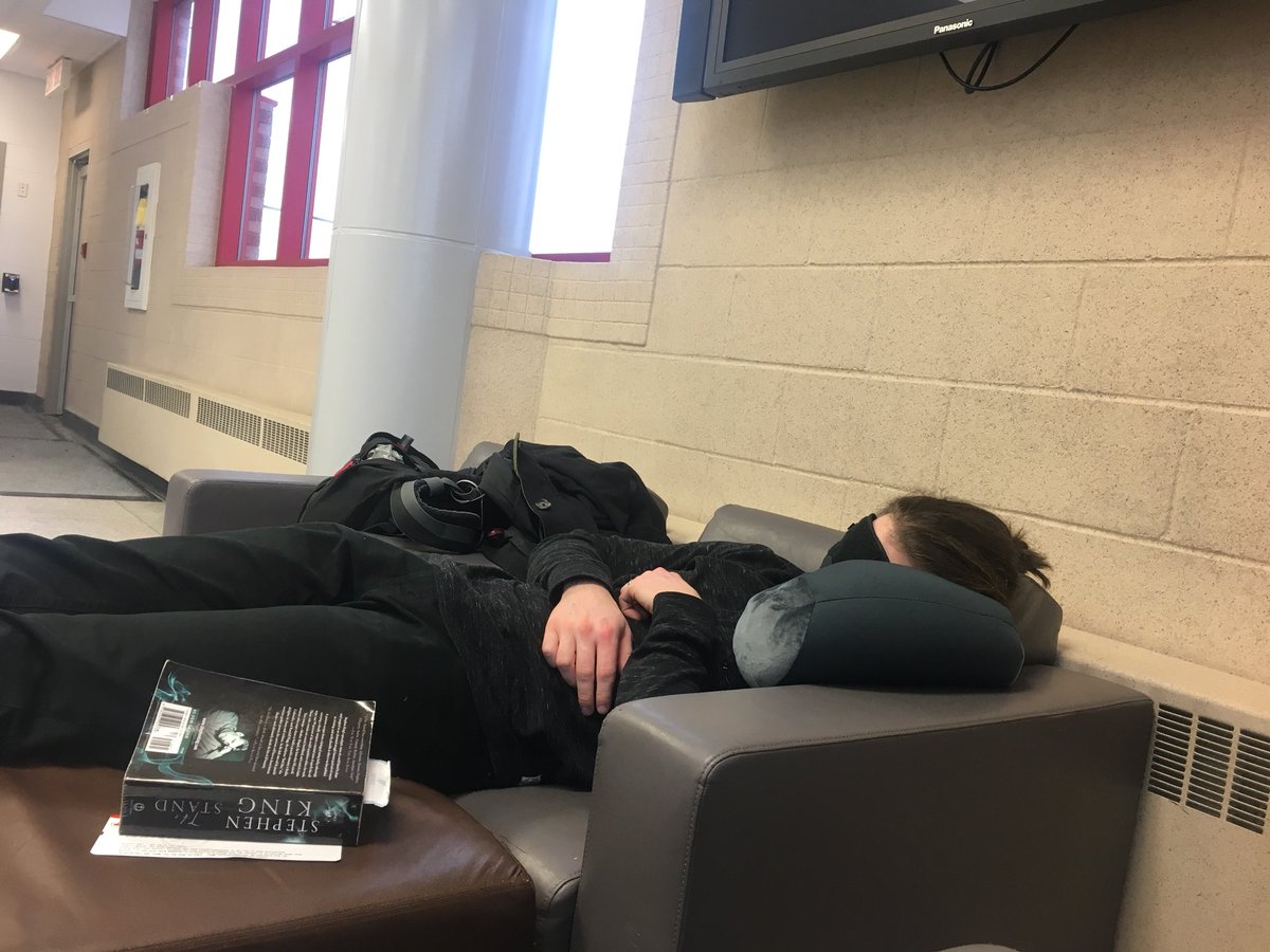 Have to sleep when you can.