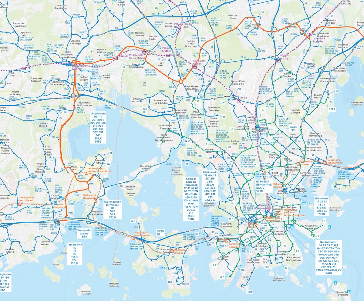 Yukai3chome Sur Twitter トラムだけの路線図も面白い 地図ベースと模式図の両方があり こちらは電停名もフィンランド語と英語で記載 レインボーカラーを意識したような色の配列や 薄い桃色の使い方が洒落ている 世界の路線図から
