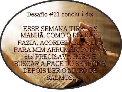 IurdJadson's tweet photo. @Intellimen27 @IurdJadson #desafiointellemen21.  seguindo o exemplo do rei davi, buscando a face do SENHOR. https://t.co/WderVdkFT8