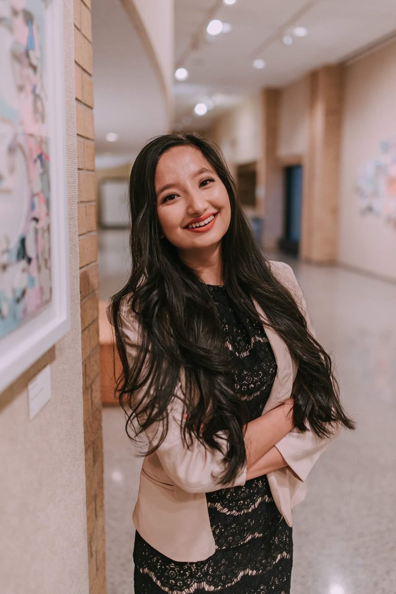 tedxcordmn's tweet photo. And finally, this is me, Prashansha Maharjan. I am a junior, majoring in English Writing, along with a minor in Business. My favorite scent is of cherry blossoms! https://t.co/XhvCKm1p61