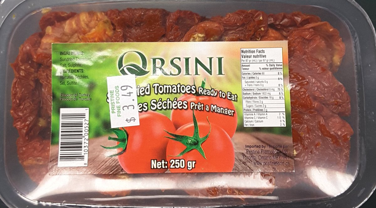 Orsini perfect sun dried tomatoes are ready to eat @FinePristine @ItalianShop @marketfreshNI @MarketFresh_ @MktFreshGuelph @CATALDIFRESH @galatacafeto