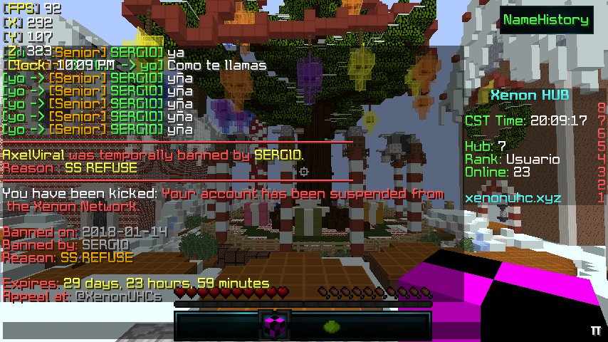 AzelEz_L's tweet photo. @XenonUHCs asi es como tratan a los users que asco de staff corrupto
Vergueza dan JAJA hago 8 clicks y me bannean asco ASCO https://t.co/xkqr77tvxf
