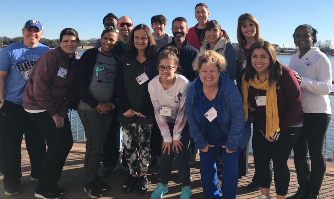 Power2PE's tweet photo. @TexAHPERD PE Leadership settin’ the stage to Embrace the Adventure across TX @pfisd @GeorgetownISD @HoustonISD @PISDPTACouncil @SeguinISD @AldineISD https://t.co/03AsKqgU8A