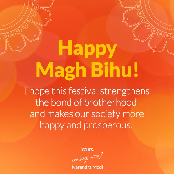 Best wishes on Magh Bihu.