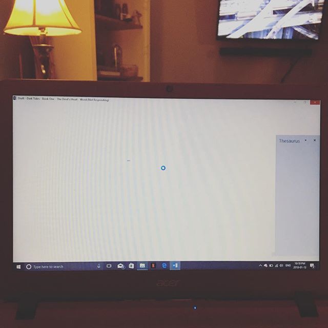 candaceosmond's tweet image. About 1/3 of the way through edits and revisions on The Devil’s Heart and then THIS. Why? Why do you hate me, universe? #edits #ihatecomputers #authorproblems ift.tt/2D9CIEk