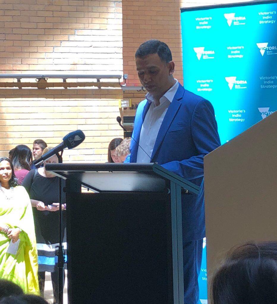 MrDeepakVinayak's tweet photo. This is a historic day when we witness Victoria’s relationship with India entering a new era.Victoria’s India Strategy is holistic. I want to congratulate the Premier @DanielAndrewsMP &amp; his government for taking this forward. https://t.co/KrvnkgW1H9