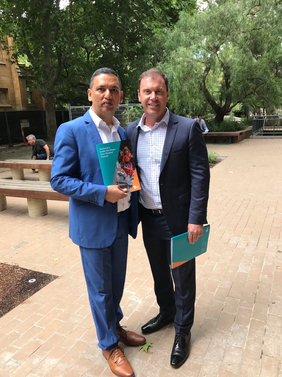 MrDeepakVinayak's tweet photo. This is a historic day when we witness Victoria’s relationship with India entering a new era.Victoria’s India Strategy is holistic. I want to congratulate the Premier @DanielAndrewsMP &amp; his government for taking this forward. https://t.co/KrvnkgW1H9