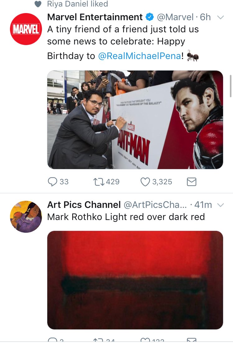 So my timeline did a thing ( Luis reference) Also Happy Birthday Michael Pena! 