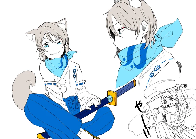 #狛犬ようりこ
和服…ケモ耳…好きすぎる… 