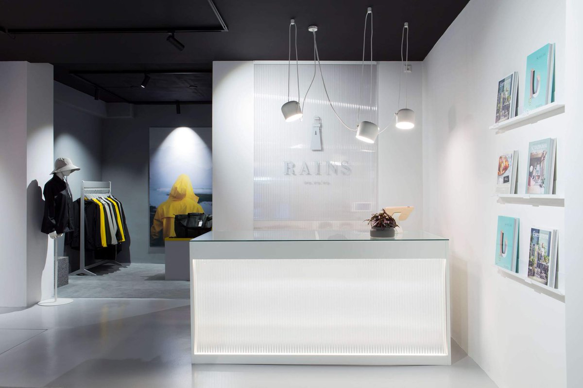 join_revel's tweet photo. Inside Look: RAINS Opens Concept Shop in Amsterdam, Netherlands - Download the Revel iOS app for full feature: https://t.co/ZonZB6wkfE https://t.co/nKrvzhOO9M