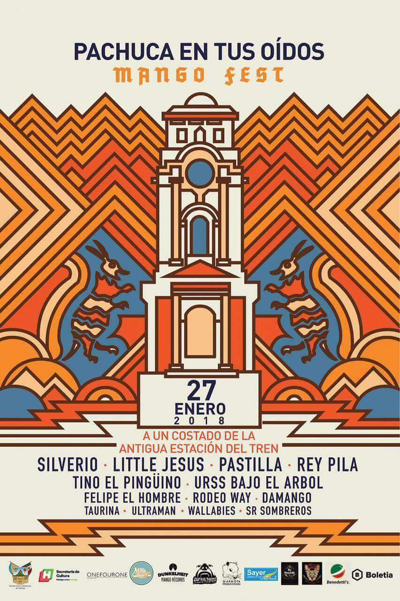 Estamos listos para visitar Pachuca en el Mango Fest. Estarán bandas súper cool. 😃
#PachucaRock #ElToroVive #TaurinaBandMx