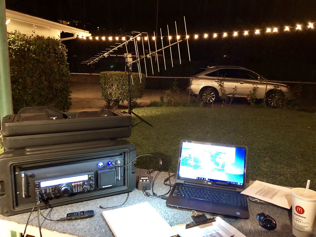 Nice evening in Pasadena! Very mild here and mid 70’s in the back yard even now at 8:00 PM. Working linear satellites too. Looking forward to hearing AO-92  in a few minutes.