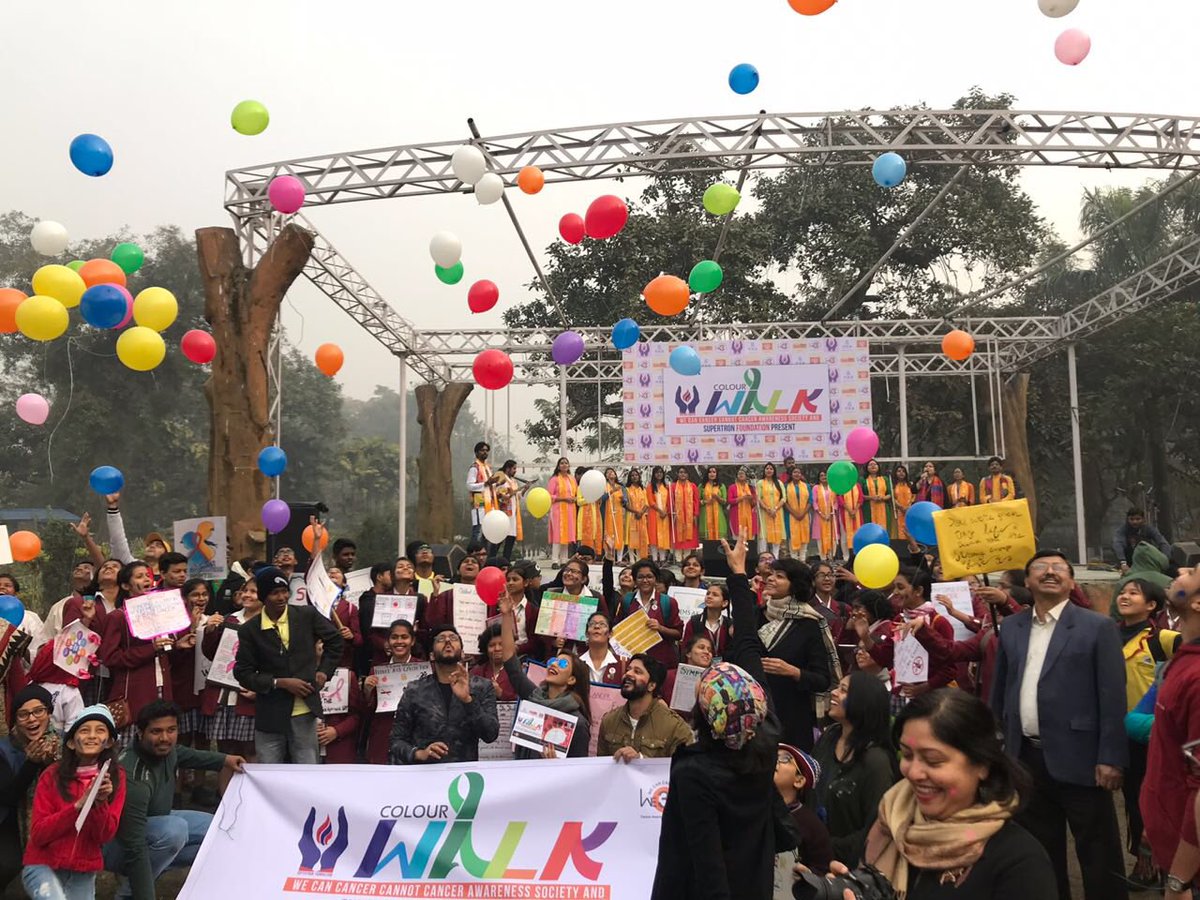 sayantika12's tweet photo. My Sunday’s made....#wecancancercannot #ColourWalk https://t.co/cmX3Aq8rTF
