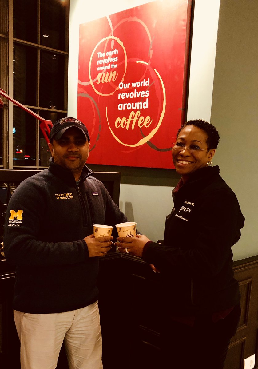 VIRkhaja's tweet photo. Good friends, good coffee on the way back from Cairo @io_meet #MEETSymposia @angiowoman @MichiganVIR @EmoryRadiology @SIRspecialists @SIRRFS https://t.co/xWbLkFTS4r