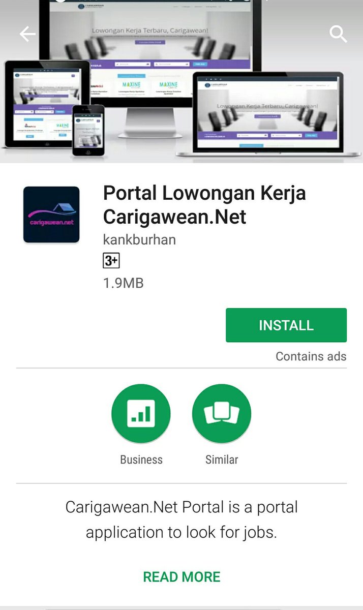 Find Jobs on Carigawean.Net
Open your playstore and find:

"Carigawean.Net"

#apelbansermagetan #JagaGBK #MostRequestedLive #Cuaca