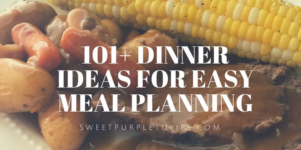 Swtpurpletulips's tweet image. What's for dinner??? The age-old question that has to be answered EVERY.SINGLE.NIGHT.  Some days, it is a struggle to decided on dinner.  Before you call for pizza or hit the nearest drive thru, check out this list of 101+ dinner ideas. #whatsfordinner sweetpurpletulips.com/101-dinner-ide…