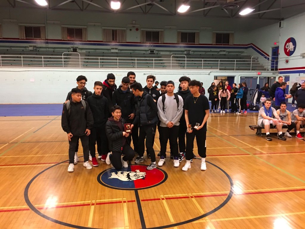 Churchill Senior Boys beat David Thompson and earn 3rd place at the Bulldog Classic.