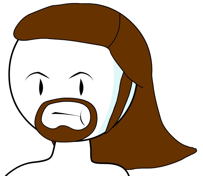 ThatElfNerd's tweet image. #AnimationFail. Trying to make a cartoon version of myself. If I forget my beard, I'm suddenly a woman. Keep the beard, and I'm White Jesus.