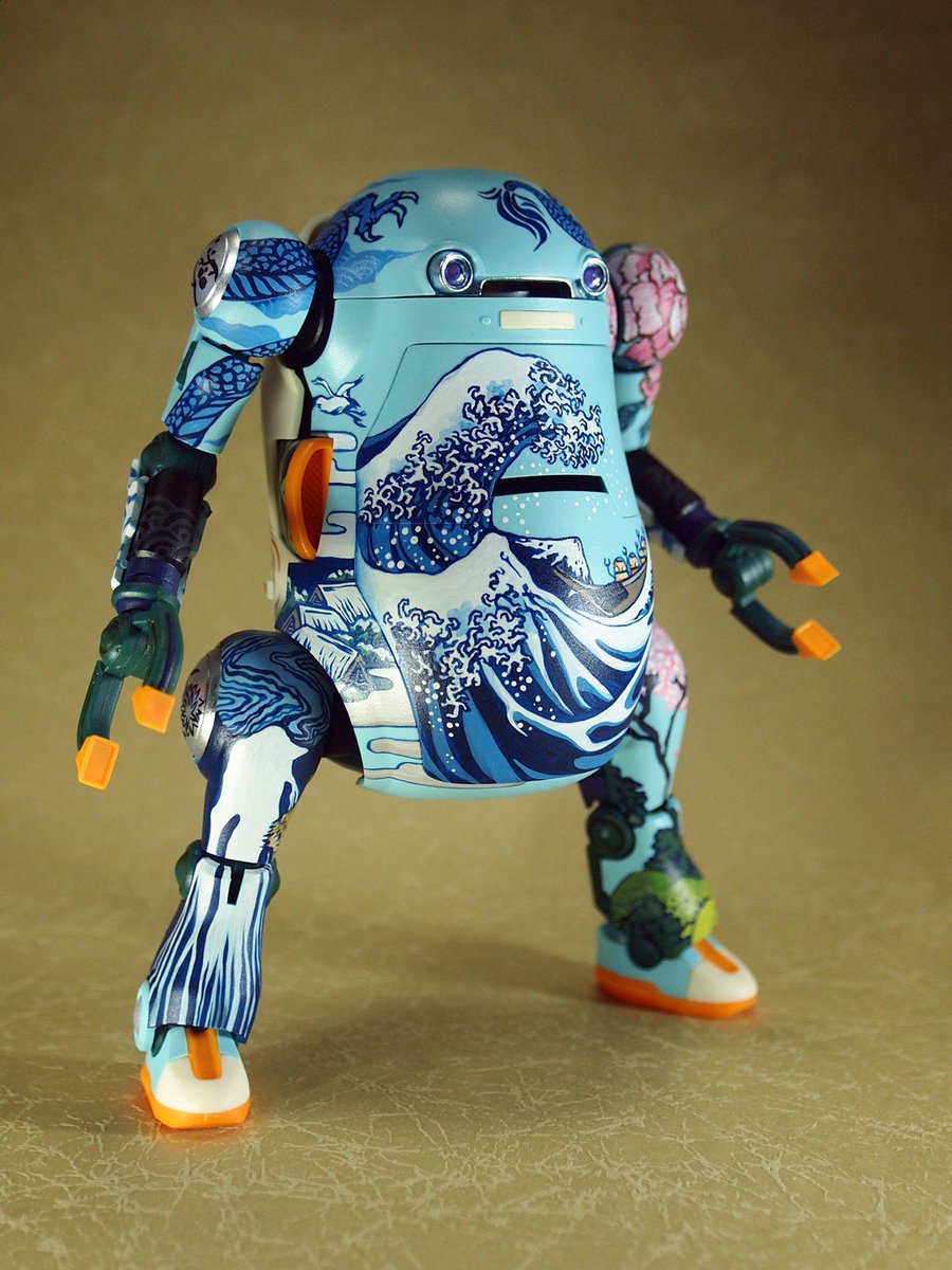 そりまち Auf Twitter メカトロウィーゴ ほくさい 加筆版完成です 2 18 日 ワンダーフェスティバル18 Winter 千値練ブースで開催の みんなのメカトロウィーゴ8 に展示予定ですので 実物は是非会場でご覧ください 模型任侠 筆組 メカトロウィーゴ 北斎