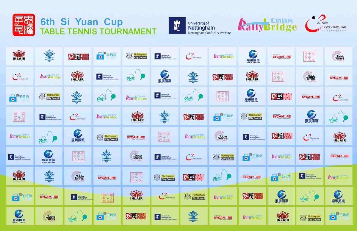 RallyBridge11's tweet photo. THE 6TH ‘SI YUAN CUP’ TABLE TENNIS TOURNAMENT will be held at @UniofNottingham . Everyone is welcome to attend! Culture exchange, WIN big prize @UoNIngLab @UoNTT @clwtabletennis @NottsCC @AsiaBusinessCtr @TableTennisENG . Register now at https://t.co/bKZ5jvf8CF https://t.co/zUcDjrQSVA