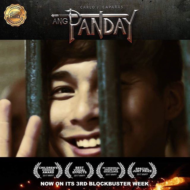 StarCinema's tweet photo. Napaibig kaya ni Caloy si Rowena? Find out in #AngPanday today! 🗡 #AngPanday3rdBlockbusterWeek https://t.co/1bqpDvrYnp