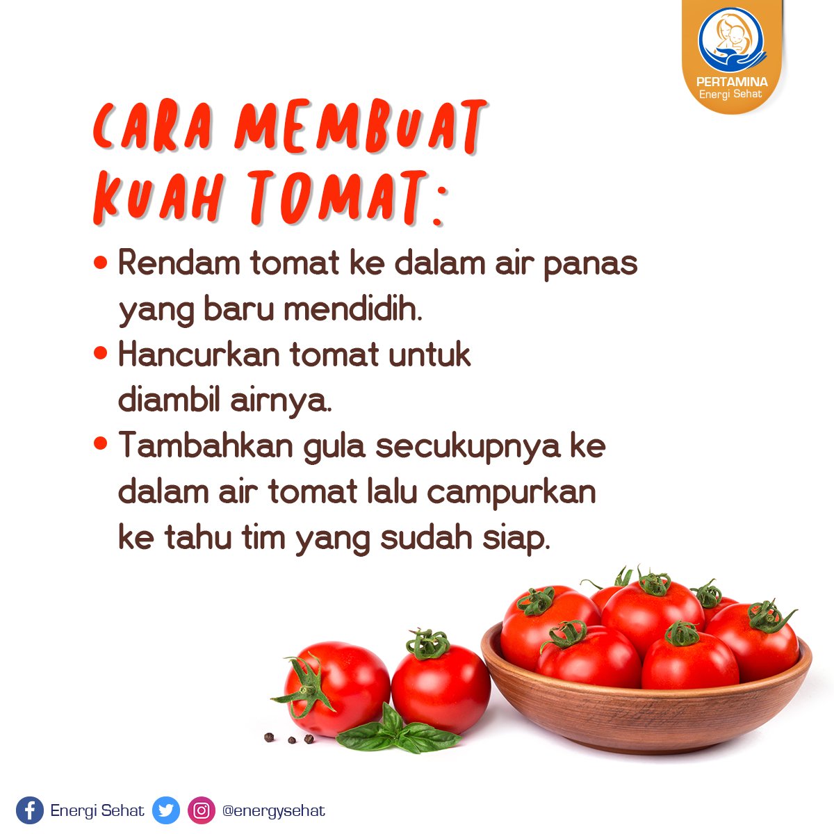 EnergySehat's tweet photo. Yuk, simak resep #MPASI berbahan tahu untuk variasi menu makanan si kecil, Sob! https://t.co/c6I0GGWCS3