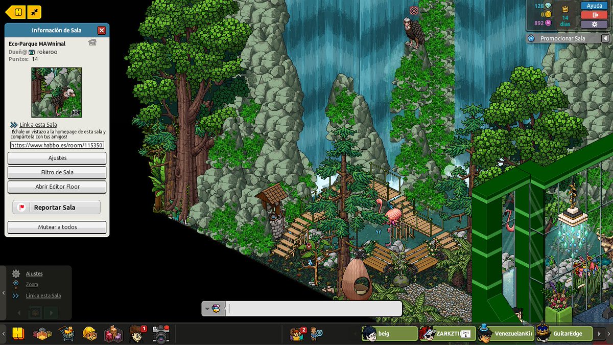 rokerooES's tweet photo. Eco-Parque MAWnimal 
Participante: rokeroo
Link a la sala: https://t.co/l7WFNlGfS8
@ESHabbo @Chiz_Habbo https://t.co/0XLZjHsn97