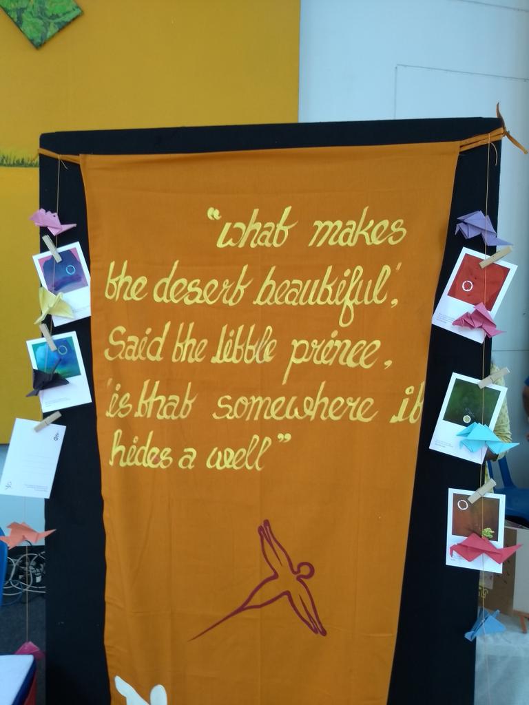 PoornimaAnanth's tweet photo. #LitFest @HinduLitforLife
#LitForLifers
#RunUpToLFL2018 #LitForLife2018 #LFL2018 #thelittleprince #firstclassic #Antoinedesaint https://t.co/gA0BGlU4Y9