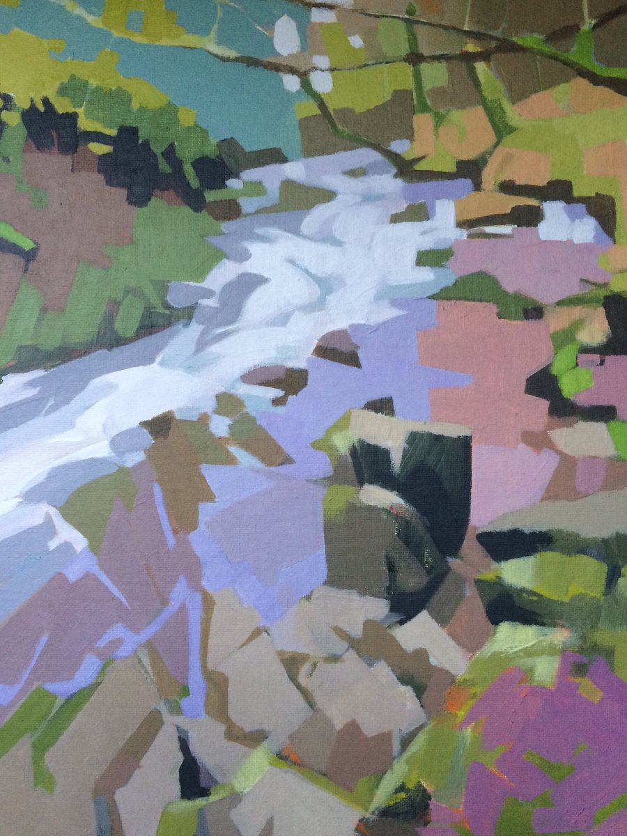 nochagall's tweet photo. Acrylic sketch of East Okement Valley. Work in progress. @dartmoornpa @GoDartmoor #okehampton #dartmoor #gatewaytodartmoor https://t.co/QK4NlExEwC