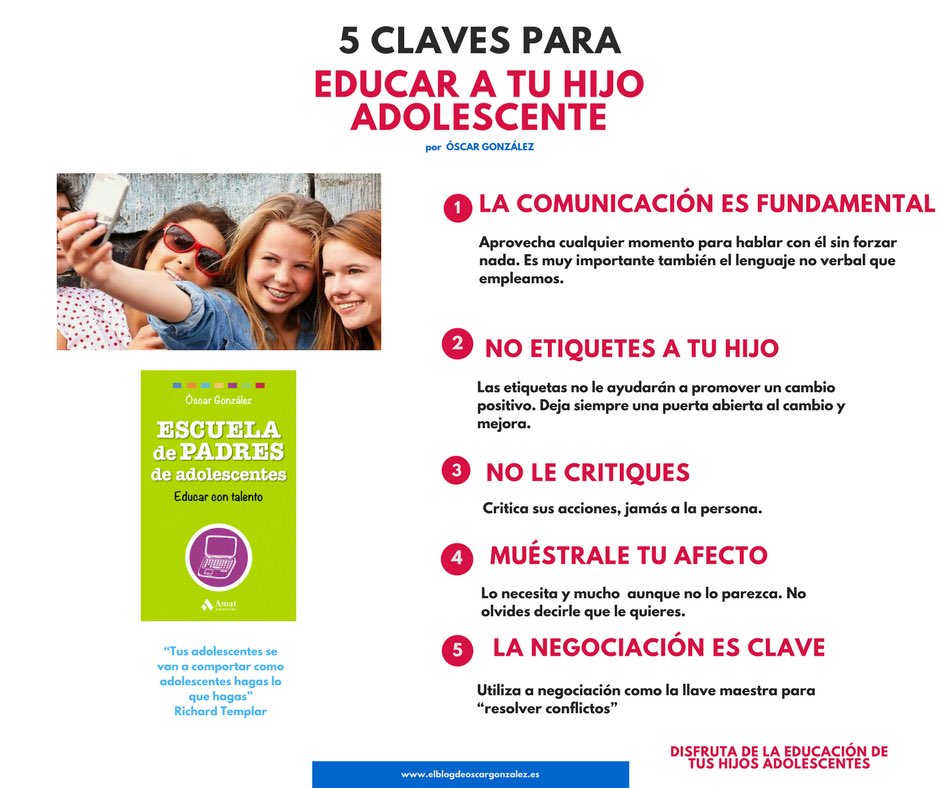 OscarG_1978's tweet photo. 5 Claves para Educar a tu hijo adolescente https://t.co/nmd1TMx76M