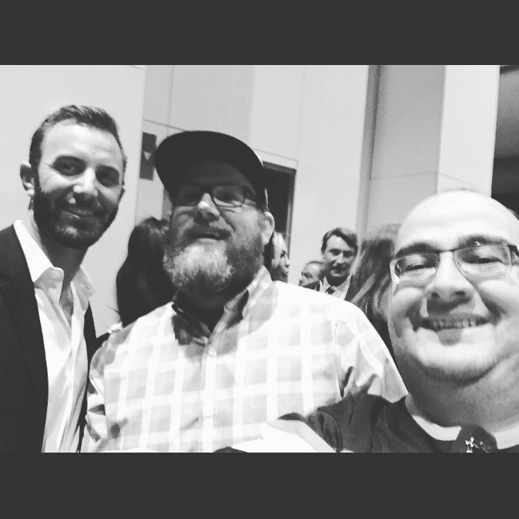 Coish85's tweet photo. A Canadian hockey player and golfer got to meet #1 in the world at the Las Vegas knight game. Classy beauty @DJohnsonPGA is thanks for taking the time. https://t.co/3CPG9qmVso