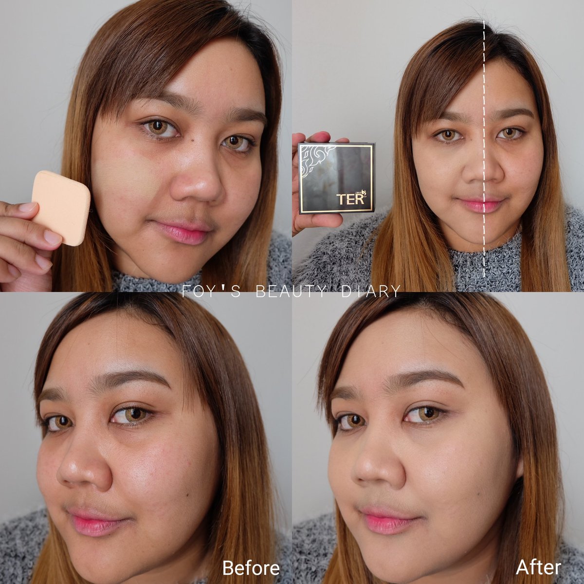 Foybeautydiary's tweet photo. แป้งผสมรองพื้นTer คือดีมากเว่อ ปกปิดตาแตก แต่ไม่หนาเตอะ ไม่เค้กกี้ ยังคงมีความเป็นผิว คือดูผิวสวยคล้ายกับใช้รองพื้นเลย ยิ่งใช้กับ Setting Spray ที่ให้มาคู่กันยิ่งดูเป็นผิว หน้าไม่แป้ง และเมคอัพติดทนนานขึ้น คุมมันได้กลางๆ ตลับแม่เหล็กเกร๋ๆดี #ไว้รีวิวห้ามขายของโว้ยย #howtopeefect https://t.co/BgWO4TTypK