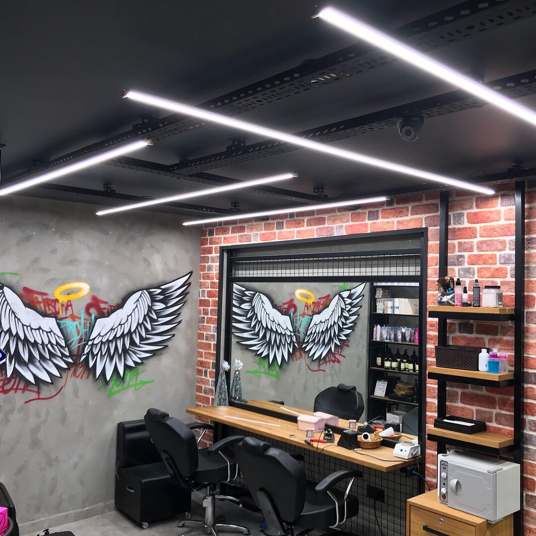 elcoledsolution's tweet photo. Elco Projelerde Bu Hafta : Fırcha Kuafor Atasehir #kuafor #led #ledaydinlatma #mimariaydinlatma #firchakuafor #nextlevel #blackdesign #aydinlatmatasarimi #mimar #coiffeur #pendandt #ledcircle #ringledlight #architecturallighting #arc #art #sanat #tasarim #design #tasarımmobilya https://t.co/nTIfqWWupJ