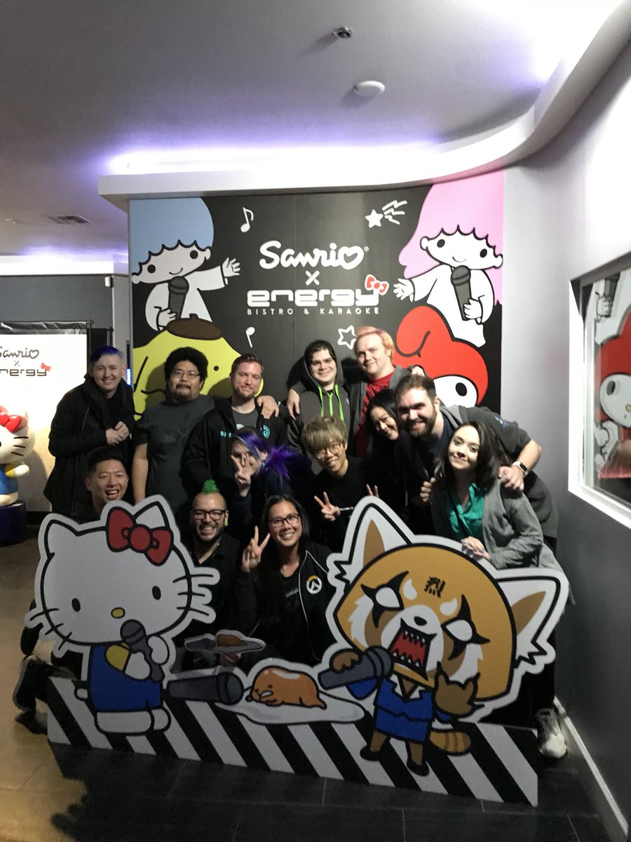 YoMayoAngie's tweet image. Tonight we sang out hearts out at karaoke and was super kawaii at the same time! We rocked out with our... Aggretsuko out 🎤🤘🦊