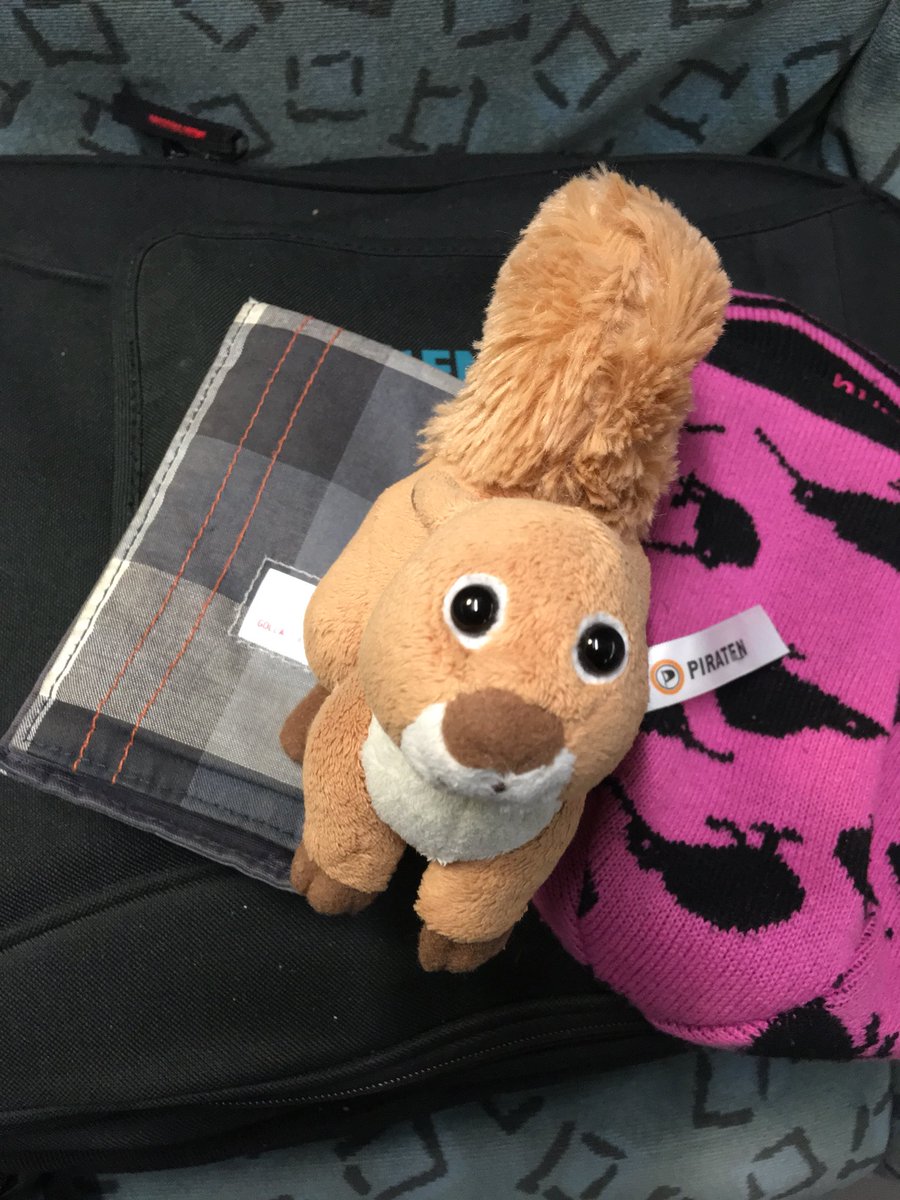 Das <a href="/PHoernchen/">P-Hörnchen</a> aus dem <a href="/Piratenshop/">Piratenshop</a> ist jetzt auf dem Weg zum LPT der #Piraten in Brandenburg. Die Reise geht nach Oranienburg