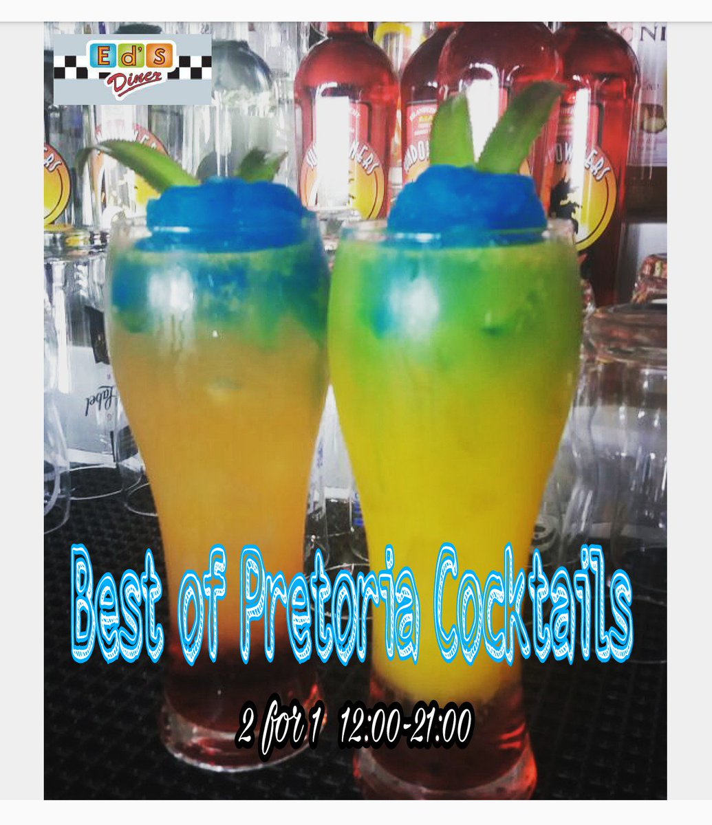 End off the Summer Holidays with our #bestofpretoria cocktail special.  Daily from 12:00-21:00.