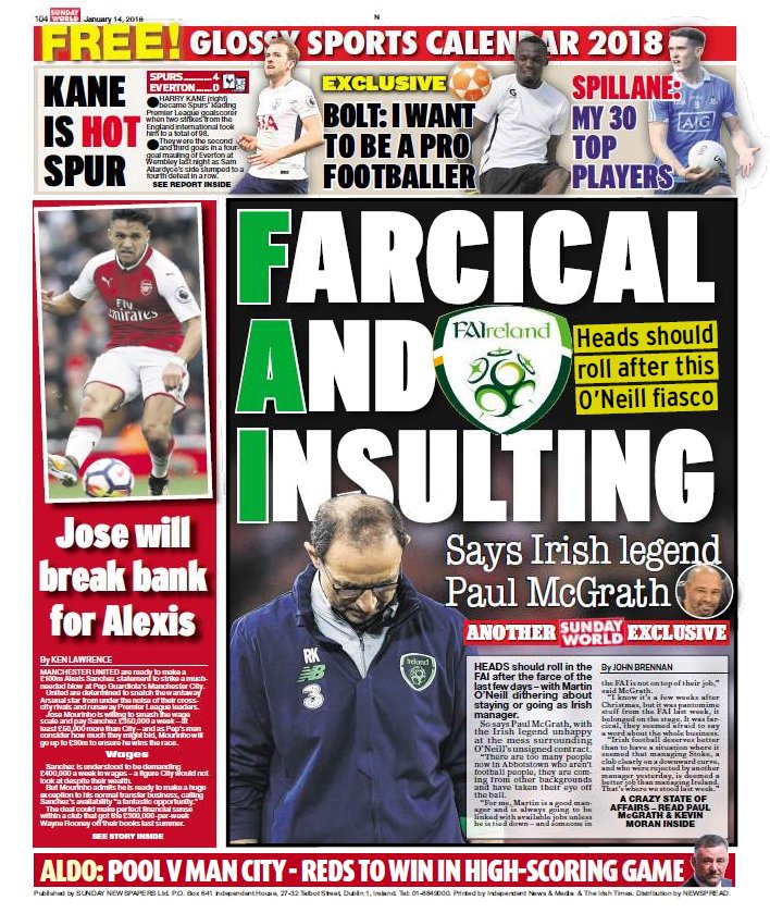 Huge weekend of <a href="/sundayworld/">TheInfoWoman</a> sport, with exclusive contributions from <a href="/usainbolt/">Usain St. Leo Bolt</a>, <a href="/Realaldo474/">John Aldridge</a>, <a href="/Paulmcgrath5/">Paul McGrath</a>, <a href="/kenlawrence__/">Ken Lawrence</a>, <a href="/RealKevinPalmer/">Kevin Palmer 💙</a> and <a href="/RoyCurtis68/">Roy Curtis</a>