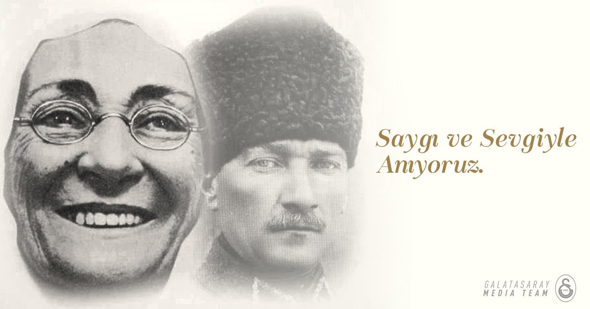 GalatasaraySK's tweet photo. Cumhuriyetimizin kurucusu Ulu Önder Mustafa Kemal Atatürk’ün annesi Zübeyde Hanım’ı, vefatının  95. yıl dönümünde minnetle, sevgiyle ve saygıyla anıyoruz. https://t.co/ALagc009hd