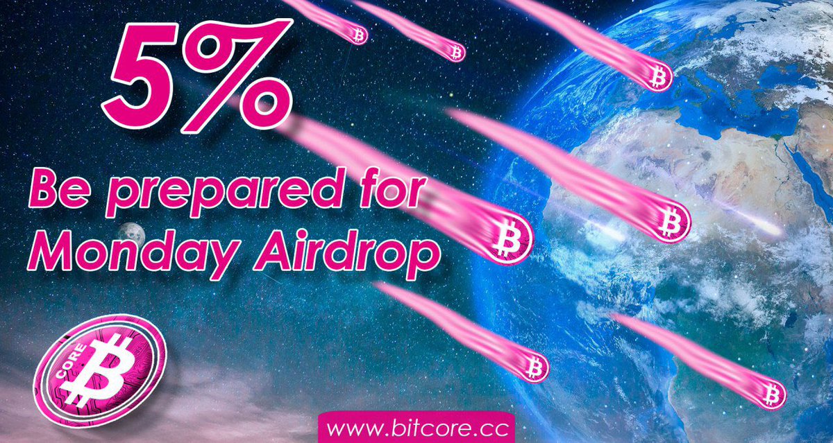 Bitcore_BTX's tweet photo. $BTX Be prepared for our #mondayAirdrop tomorrow. Register here: https://t.co/RYbTlXRVKv #btx #bitcore #coinsforfree #crypto #altcoins https://t.co/JvKHe5f9b4