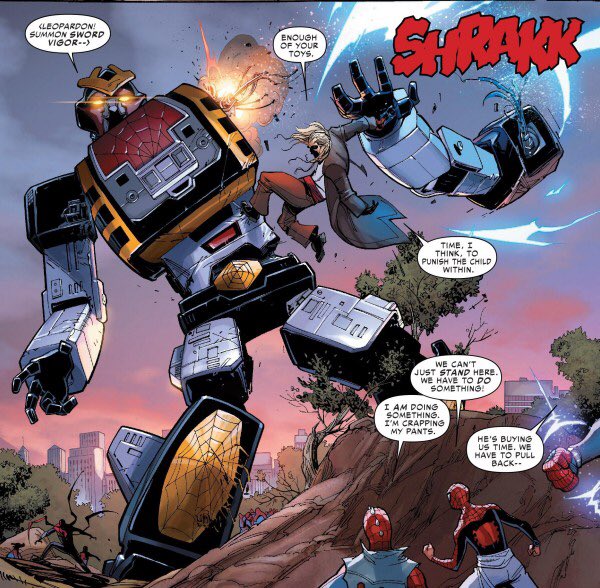 スーオング 1 144hgad Twitterissa 誰か スパイダーバース の構図をまんまキン肉マンに置き換えて アースのキン肉マン キン肉マンビッグボディと彼の操る レオパルドン レオパルドンいきます ノーズフェンシングーつ うぎゃああ っ