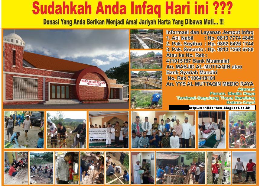 F4ntasticShow's tweet photo. Sedekah bukannya mengurangi, malah menambahi. Bakti bukannya jadi beban, malah membuat hidup terasa lebih ringan

https://t.co/rRjC1Fx2gq

#BATAM
#BARELANG
#Sedekah #Shodaqoh #AmalJariyah #SedekahJariyah #PembangunanMasjid #RenovasiMasjid #MasjidBatam #BatamMosque https://t.co/BkroBwbZ0l