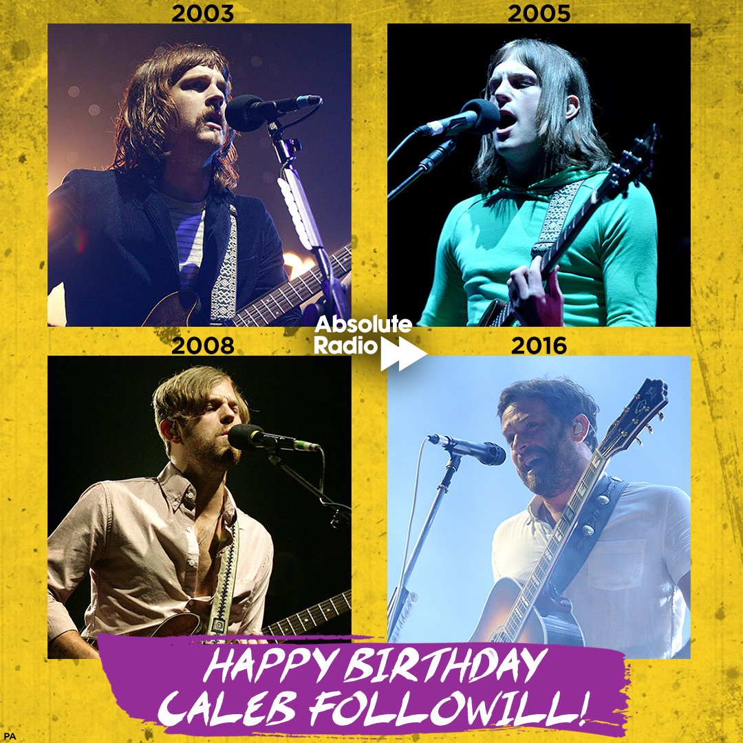Happy birthday to Caleb Followill of One man, many hairstyles... 