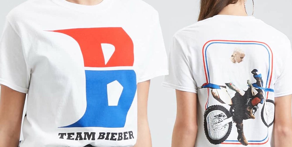 Bkstg's tweet photo. Want to add this #TeamBieber tee to your closet? Head into @justinbieber's hub to find out how to win! 🏆 ▸ https://t.co/On1Xbvq7HO https://t.co/VtUcwig22z