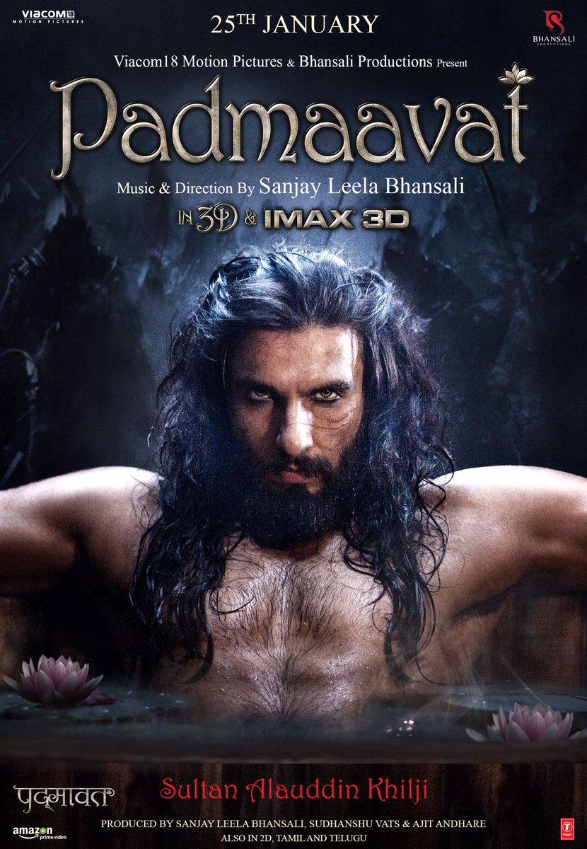 Get ready to witness the epic tale #Padmaavat on 25th January 2018, in theatres near you. Now also in 3D, Imax 3D, Tamil & Telugu. @filmPadmaavat @deepikapadukone @shahidkapoor @aditiraohydari @Viacom18Movies @Bhansali_Prod @TSeries