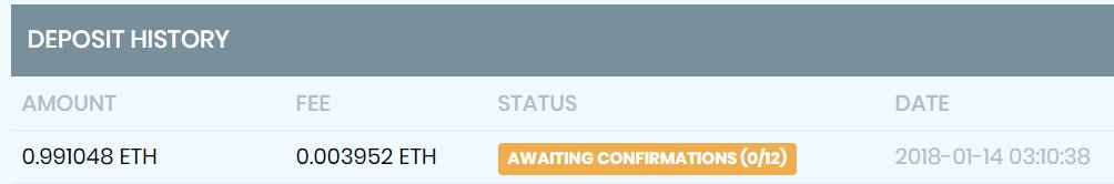 Trollv0r's tweet photo. @StocksExchangeR Took me 30 hours to make it pop up in deposit history, now another 12 hours and no confirmations? What going on? https://t.co/OCfRbyLwRG