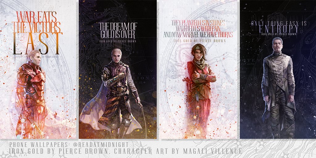 Howlers, I wanted to celebrate the release of #IronGold with some phone wallpapers! 🐺
Official Character Art by Magali Villeneuve
readatmidnight.com/2018/01/14/mid…