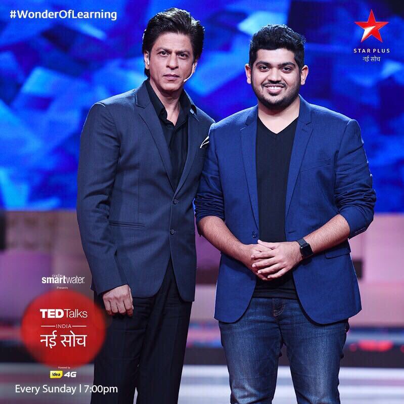 SRKUniverse's tweet image. Just half an hour to go. Don&apos;t miss today&apos;s episode of TED Talks India Nayi Soch on #WonderOfLearning  7pm onwards on @StarPlus